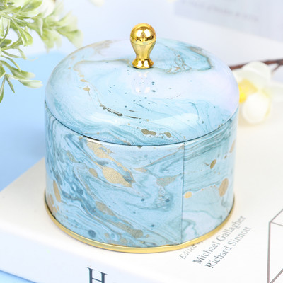 1 vnt Europos retro aukščiausios klasės žvakių aromaterapijos rankų darbo muilo pakavimo dėžutė apvali geležies dėžutė arbatos saldainių papuošalų laikymo dėžutės dovanos