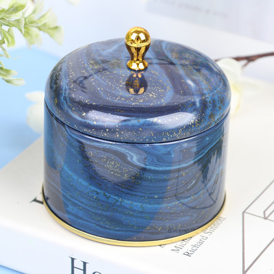 1 vnt Europos retro aukščiausios klasės žvakių aromaterapijos rankų darbo muilo pakavimo dėžutė apvali geležies dėžutė arbatos saldainių papuošalų laikymo dėžutės dovanos