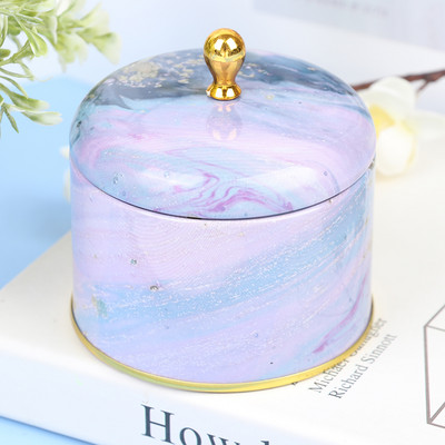 1 vnt Europos retro aukščiausios klasės žvakių aromaterapijos rankų darbo muilo pakavimo dėžutė apvali geležies dėžutė arbatos saldainių papuošalų laikymo dėžutės dovanos