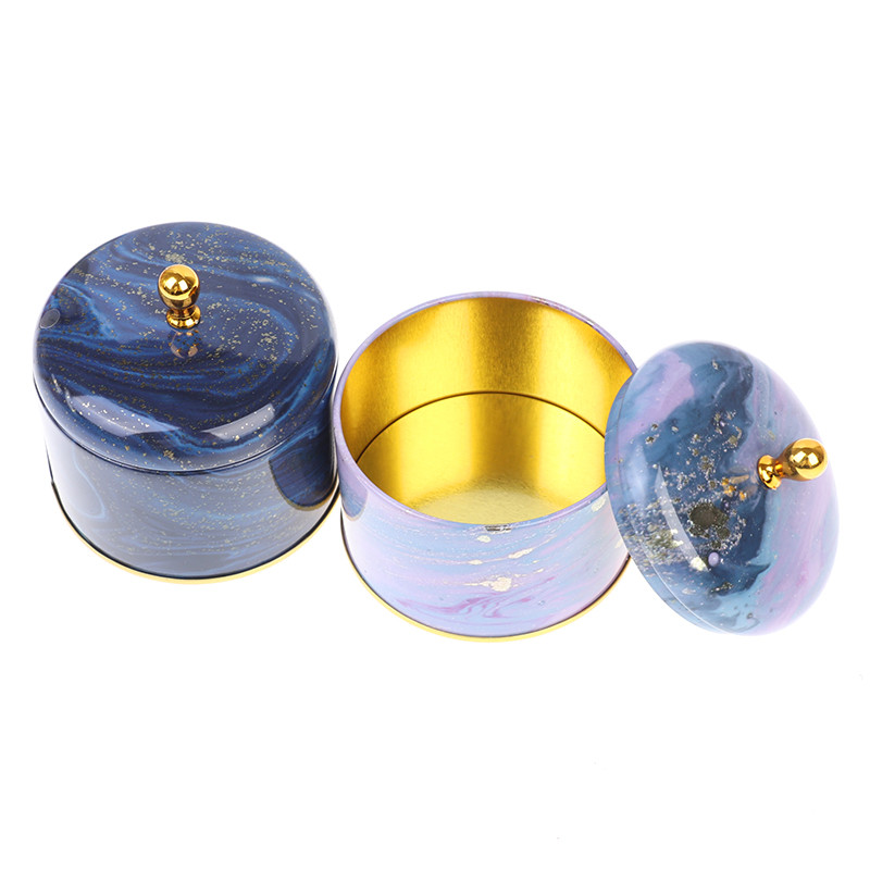 1 vnt Europos retro aukščiausios klasės žvakių aromaterapijos rankų darbo muilo pakavimo dėžutė apvali geležies dėžutė arbatos saldainių papuošalų laikymo dėžutės dovanos