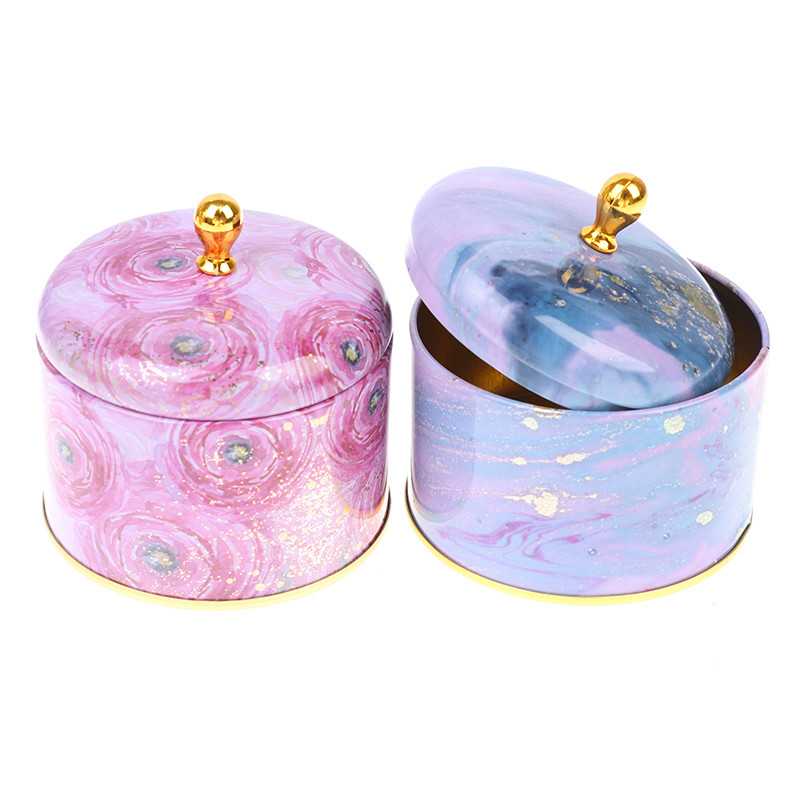 1 vnt Europos retro aukščiausios klasės žvakių aromaterapijos rankų darbo muilo pakavimo dėžutė apvali geležies dėžutė arbatos saldainių papuošalų laikymo dėžutės dovanos