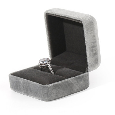 Uus ehtekarp tasuta kohandatud logoga mururoheline flanellist rauast ehtekarp ehete hoiukarp ehtepakendite kinkekarp