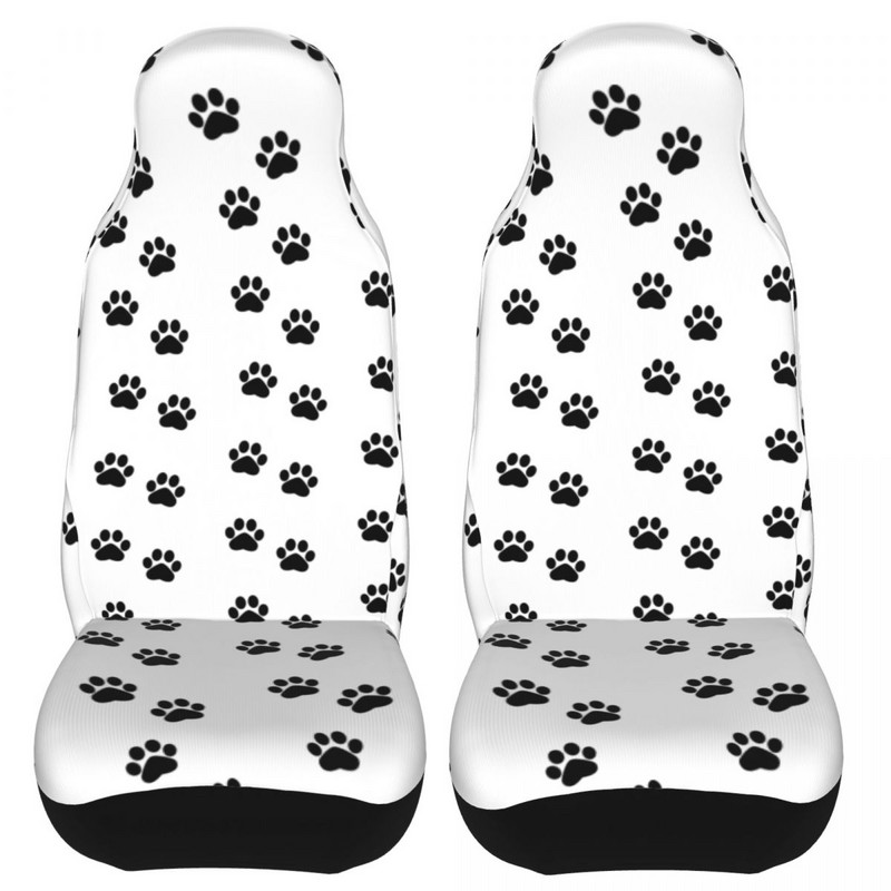 Šunų letenų gyvūnų pėdų atspaudai Universalus automobilio sėdynės užvalkalas, atsparus vandeniui moterų šuniukų automobilio sėdynės užvalkalas, poliesterio sėdynės apsauga
