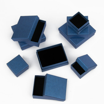Κουτιά κοσμημάτων Μπλε Χάρτινο Σετ Κολιέ Δώρα Δώρα για Κολιέ Βραχιόλια Σκουλαρίκια Δαχτυλίδια Κουτιά προβολής αποθήκευσης