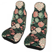 Succulent Blossom universaalne autoistme kate Off-Road naiste lillelised lillelised istmekatted Fiber Fishing