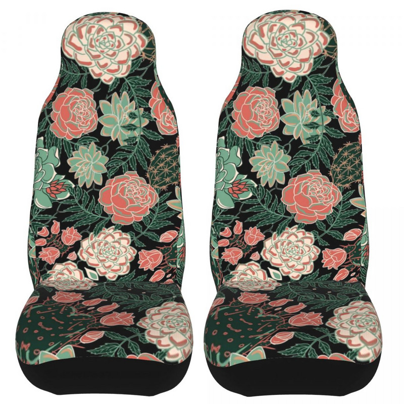 Succulent Blossom universaalne autoistme kate Off-Road naiste lillelised lillelised istmekatted Fiber Fishing