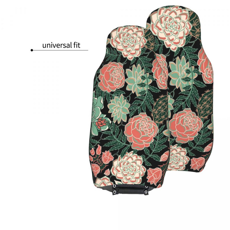 Succulent Blossom universaalne autoistme kate Off-Road naiste lillelised lillelised istmekatted Fiber Fishing