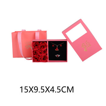 Eternal Life Flower Jewelry Box World Cover 6 Rose Gift Box Box .-Не се продава отделно.