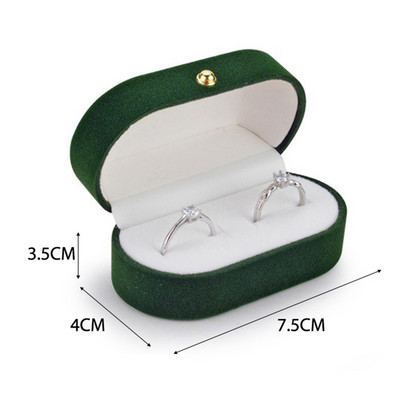 Cutie pentru bijuterii din catifea Cutie cu inele Organizator pentru bijuterii Cutie cu inele duble Cutie pentru bijuterii Cutie cadou nunta