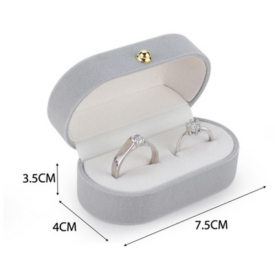 Cutie pentru bijuterii din catifea Cutie cu inele Organizator pentru bijuterii Cutie cu inele duble Cutie pentru bijuterii Cutie cadou nunta