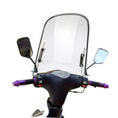 Parbriz universal pentru motociclete 18 x 16,7 inch Parbriz mare transparent pentru motociclete Mașini electrice scutere Deflector de vânt rece