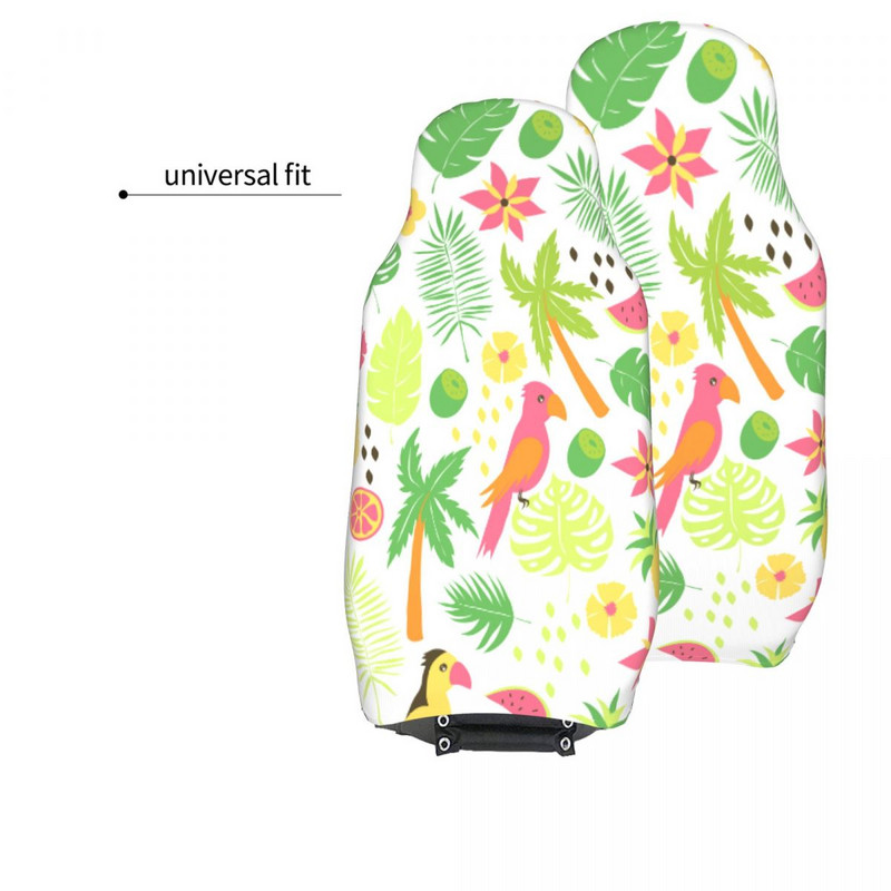 Vasaros Tropical Birds Universalus automobilinės sėdynės užvalkalas daugeliui automobilių Moteriškas automobilio sėdynės apsauginis audinys.