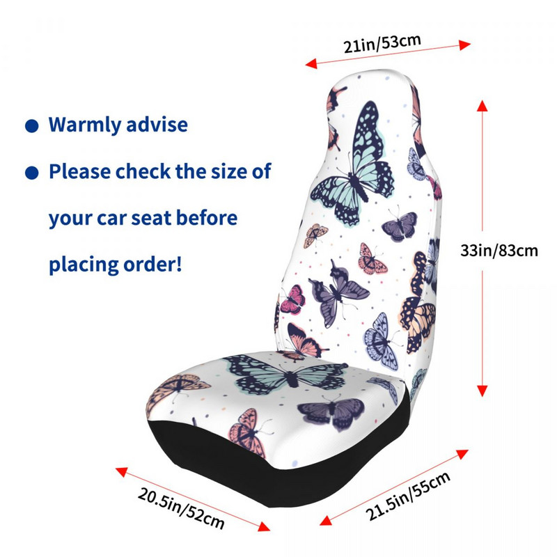 Butterfly Pattern universaalne autoistme kate enamikule autodele maasturile Colorful Butterflies autoistme katted polüester kalapüük