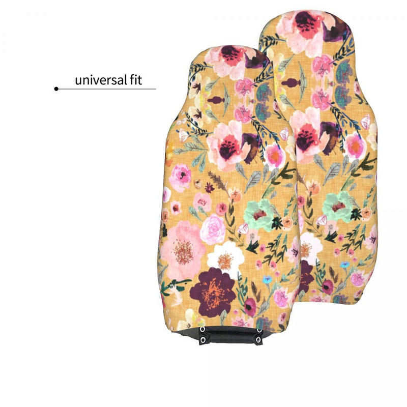 Burst Into Bloom univerzális autóülés huzat terepjáról, minden típushoz alkalmas Virágos virágos üléspárna/huzat Fiber Fishing