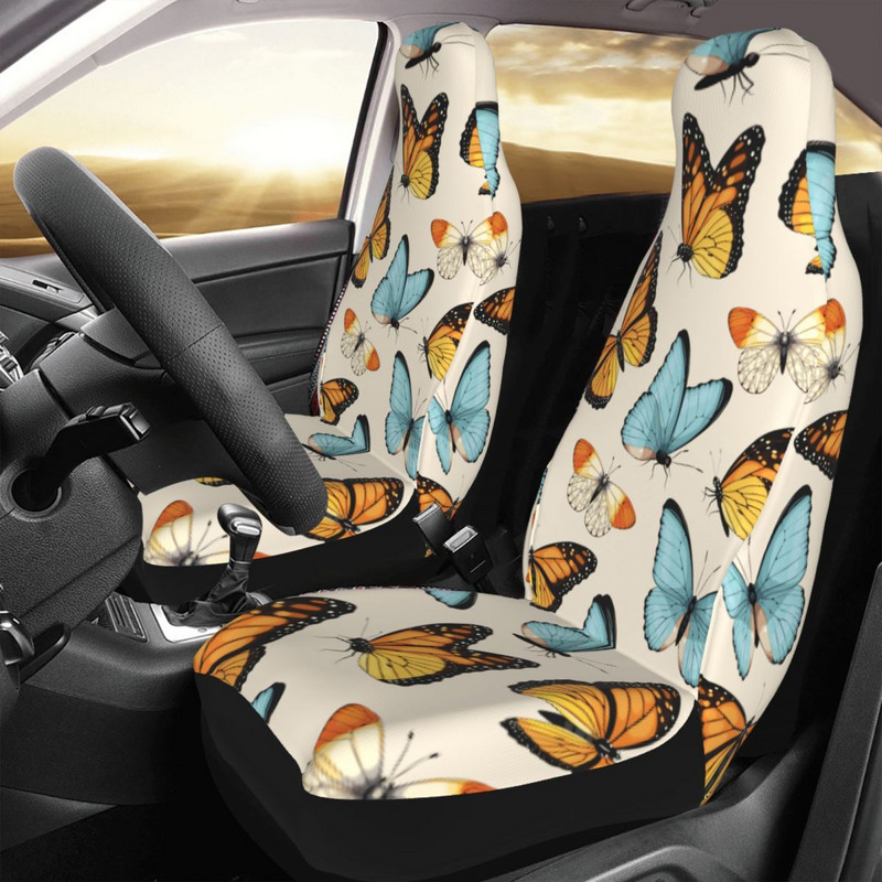 Vinatge Butterfly Pattern Universaalne autoistme katte kaitse, salongi tarvikud AUTOYOUTH autoistme kaitsekatted kalapüük