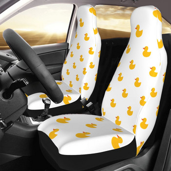 Анимационен модел на жълта патица Универсален калъф за столче за кола Авто интериор за SUV Подложка за столче за кола Полиестер Аксесоари за кола