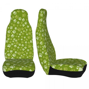 Green Dog Paw Универсална калъфка за столче за кола, протектор, интериорни аксесоари, дамска предна, задна възглавница от плат, полиестер, риболов
