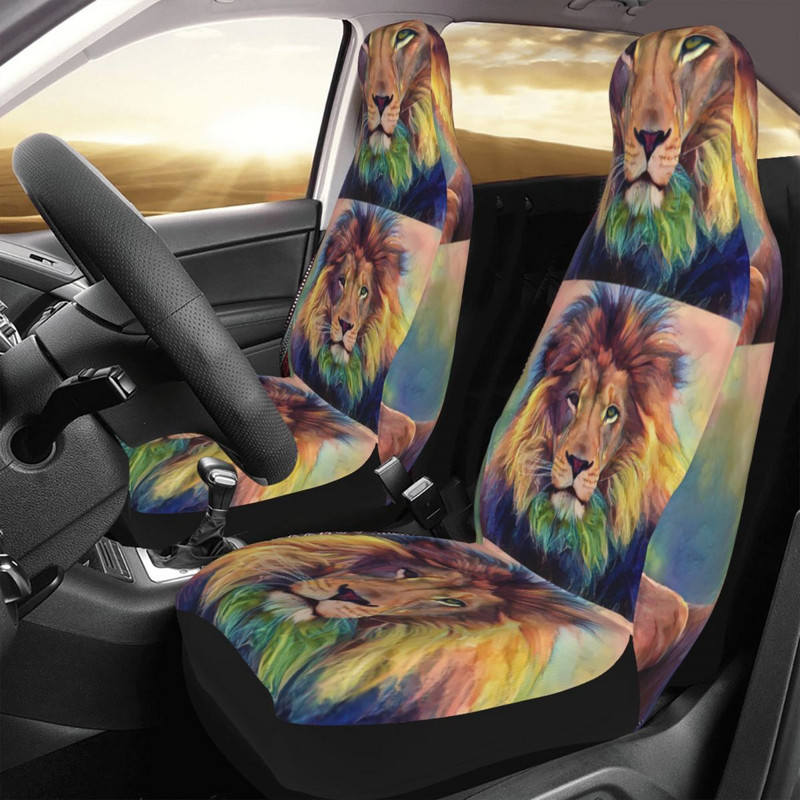 „Lion Nature Animals Wildlife“ universalus automobilio sėdynės užvalkalas, atsparus vandeniui AUTOYOUTH automobilių sėdynės apsauginis užvalkalas Fiber Fishing