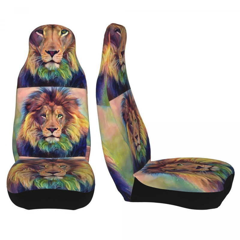 „Lion Nature Animals Wildlife“ universalus automobilio sėdynės užvalkalas, atsparus vandeniui AUTOYOUTH automobilių sėdynės apsauginis užvalkalas Fiber Fishing