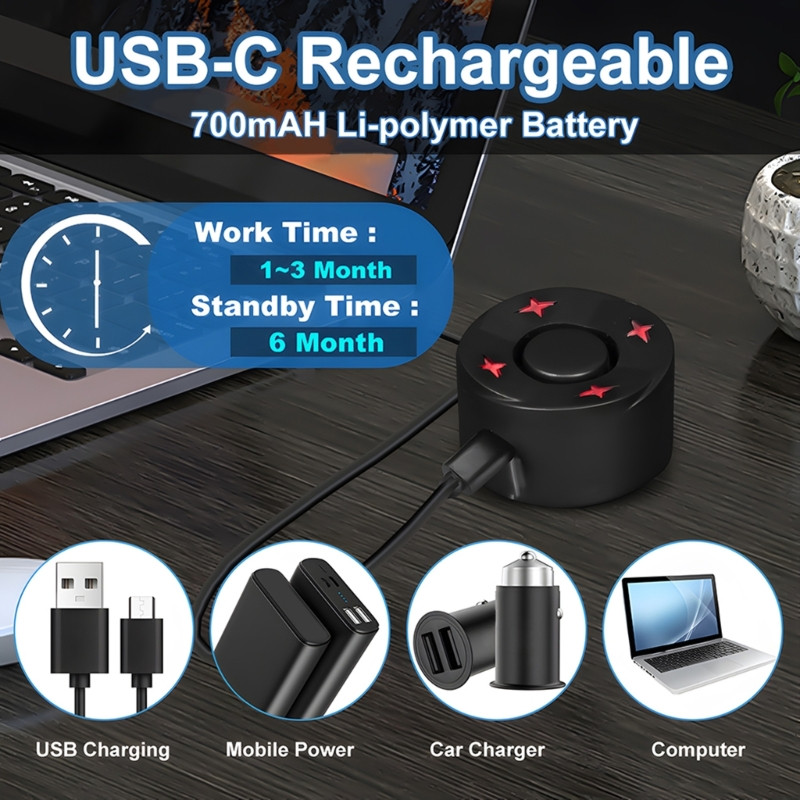 Vargusvastane rattaalarm jalgratta tagatuli USB-laadimisega IPX5 veekindel jalgrattaotsija koos puldiga eBike mootorratta jaoks