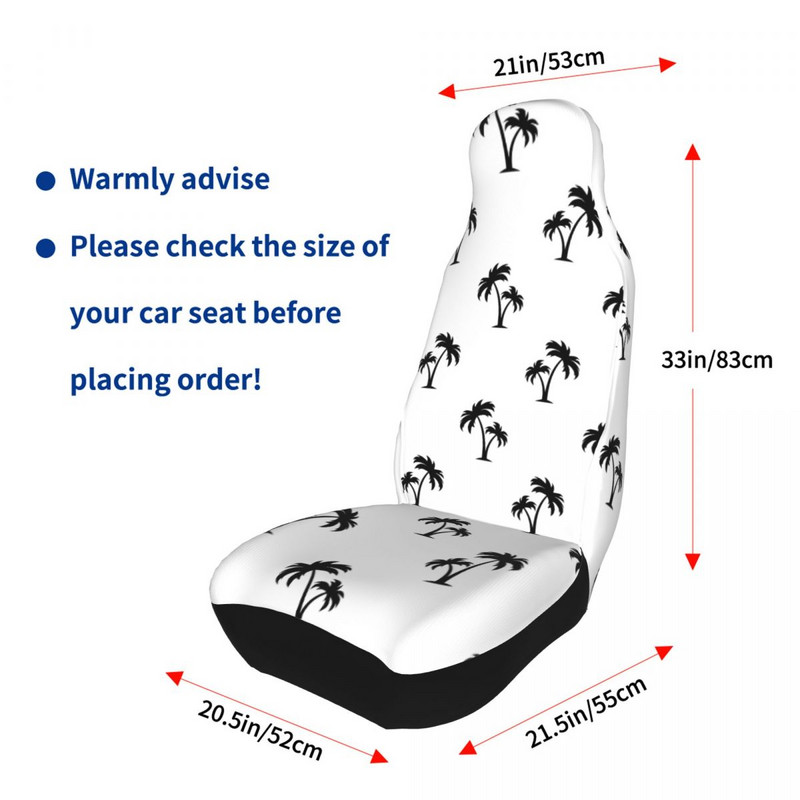 Tropical Palm Trees Universaalne autoistme kate enamikule autodele Naiste autoistmekatted Polüesterist autotarvikud