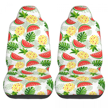 Summer Fruit Pineapple Watermelon Κάλυμμα καθισμάτων αυτοκινήτου Universal Four Seasons For Covers Seat SUV Fabric Hunting