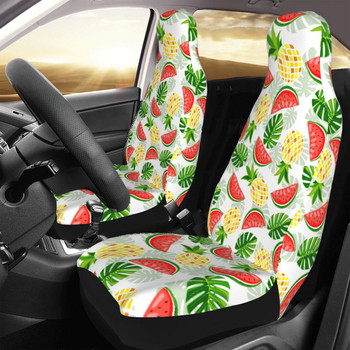 Летни плодове, ананас, диня, универсален калъф за столче за кола Four Seasons за SUV Калъфи за седалки Тъкан Лов