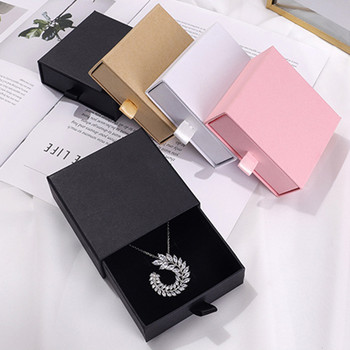 Κουτί συσκευασίας κοσμημάτων πολλαπλής χρήσης για κολιέ, βραχιόλι και δαχτυλίδι σε ροζ/λευκό/μαύρο