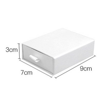 Cutie de ambalare pentru bijuterii cu utilizare multiplă pentru colier, brățară și inel în roz/alb/negru