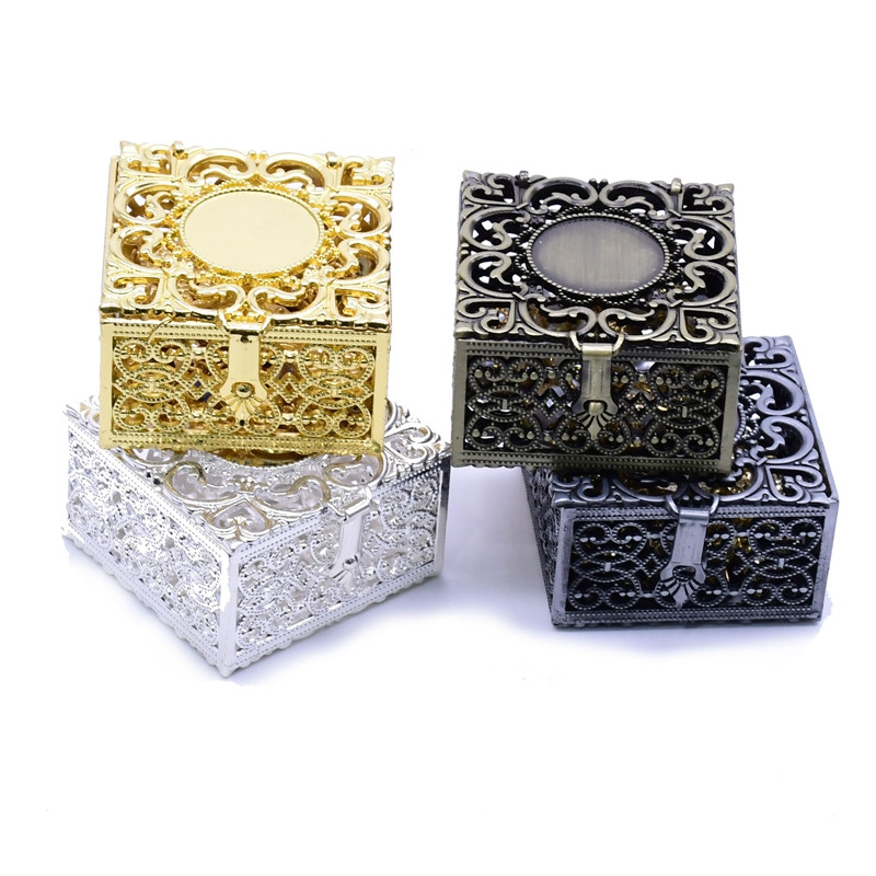 QIGO usuliste ehete kandekotid Metallist roosipärja kaelakee karbid Kingitus