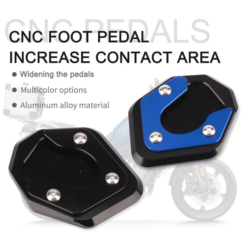 Alkalmas a CFMOTO 800MT 800 MT 2021 2022 motorkerékpár oldalsó állványhoz, nagyítólemezes támasztólap hosszabbító CNC alumínium