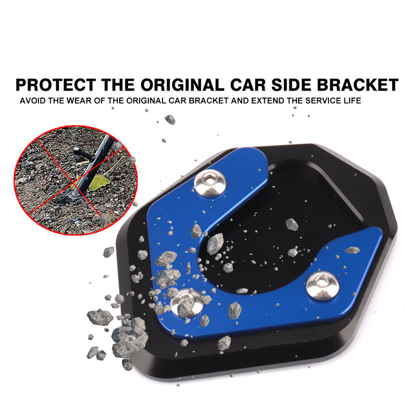 Alkalmas a CFMOTO 800MT 800 MT 2021 2022 motorkerékpár oldalsó állványhoz, nagyítólemezes támasztólap hosszabbító CNC alumínium