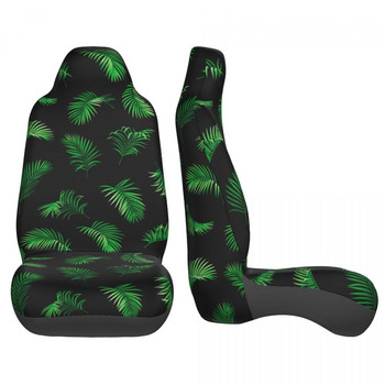 Summer Tropical Palm Leaves Κάλυμμα καθισμάτων αυτοκινήτου Universal Four Seasons For Καλύμματα καθισμάτων SUV Κυνήγι ινών