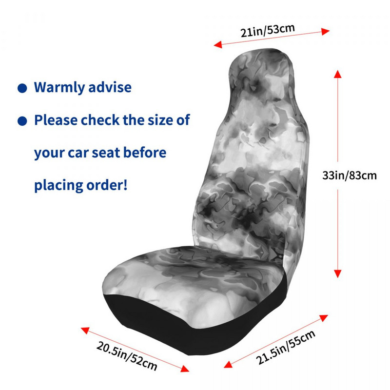 Marmuriniai kaklaraištis dažai Spalvingas universalus automobilio sėdynės užvalkalas keturiems sezonams visų tipų modeliams Geometriniai automobilių sėdynių užvalkalai Fiber Hunting