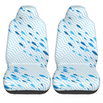 Μοτίβο ψαριών κολύμβησης Universal κάλυμμα καθίσματος αυτοκινήτου Four Seasons Travel Car Seat Protector Fiber Fishing