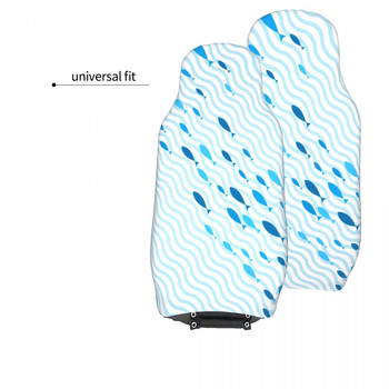 Μοτίβο ψαριών κολύμβησης Universal κάλυμμα καθίσματος αυτοκινήτου Four Seasons Travel Car Seat Protector Fiber Fishing