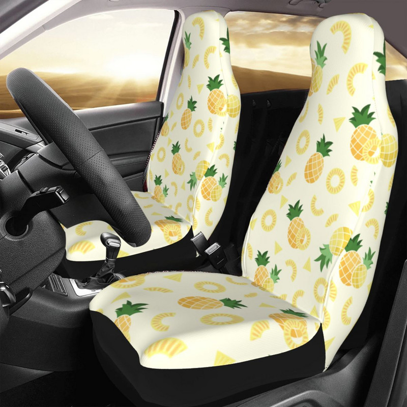 Ananas Summer Fruits Husă universală pentru scaun auto impermeabilă AUTOYOUTH Protector pentru scaune auto din poliester stil auto