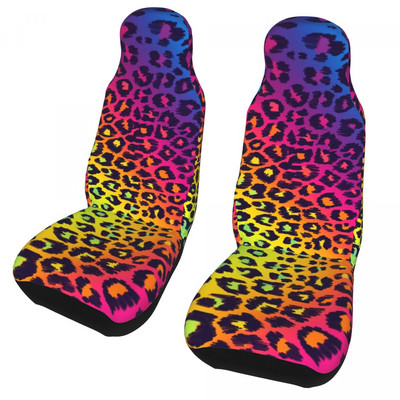 2 vnt Rainbow Leopard universalus automobilio sėdynės užvalkalas Four Seasons AUTOYOUTH Cheetah Animal automobilių sėdynės pagalvėlė Fiber Fishing