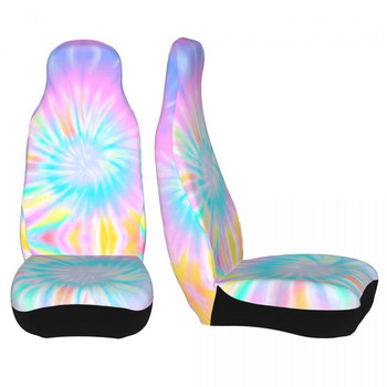 Pastel Swirl Tie Dye Цветен универсален протектор за калъф за столче за кола Интериорни аксесоари за калъфи за седалки Фибърен протектор за седалка