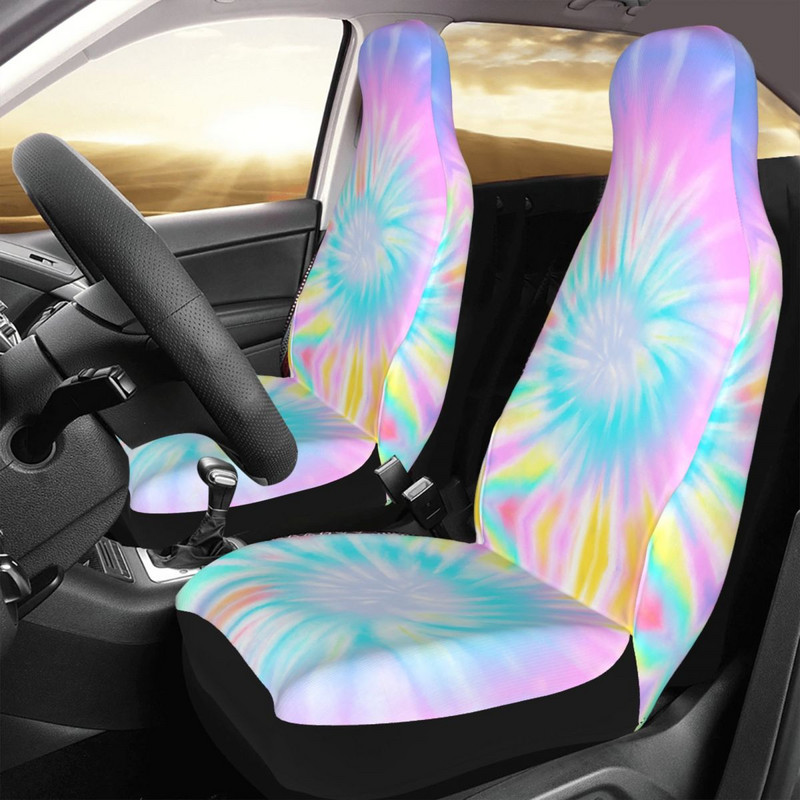 Pastel Swirl Tie Dye Protector universal pentru huse pentru scaune auto Accesorii interioare pentru huse pentru scaune Protector pentru scaune din fibra