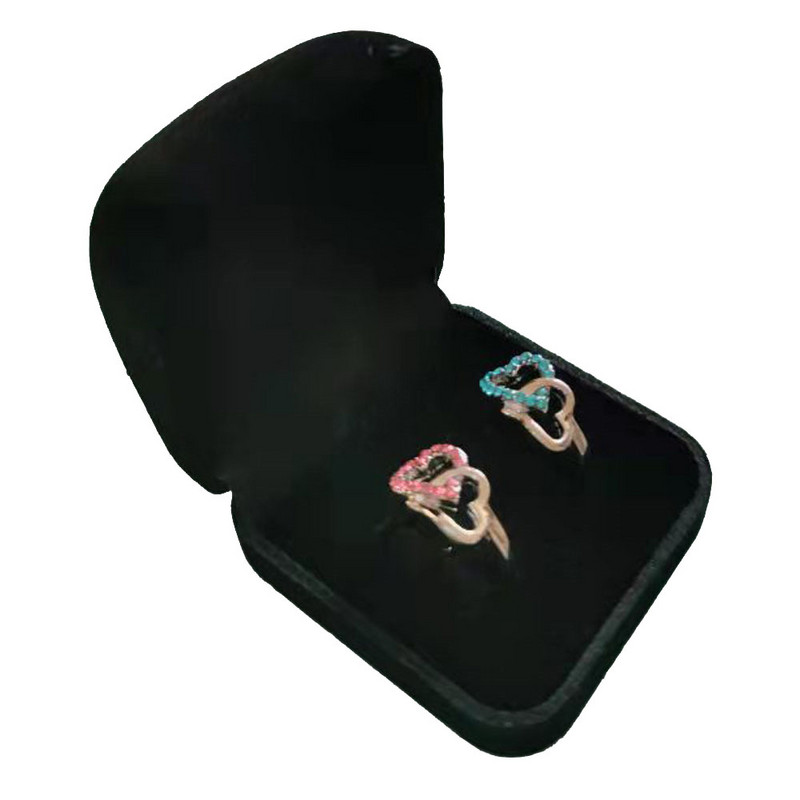 Müük sametsõrmuste hoiukarp Pulmaehted Sõrmused Kõrvarõngad Näidikuhoidja Kihlasõrmuse ümbris Nõeltega korraldaja pakend kinkekarp