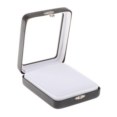 Laza gyémánt vitrin átlátszó tetővel Drágakő tároló rendszerező pulttartó vitrin ékszertároló otthoni használatra utazáshoz