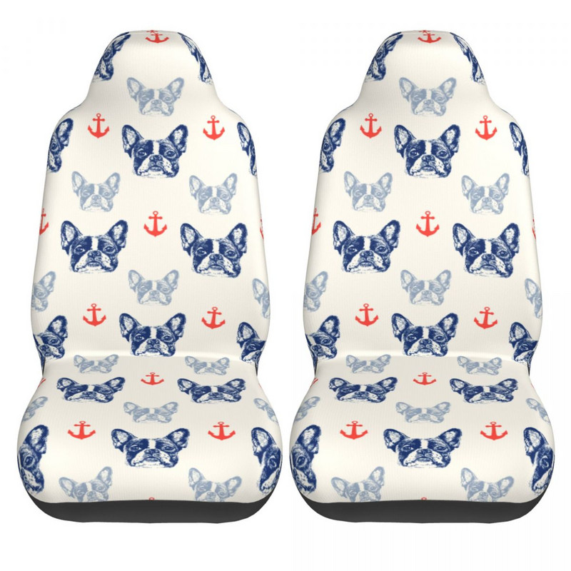 French Bulldog Anchor univerzális autós üléshuzat Four Seasons AUTOYOUTH autós üléshuzatok poliészter ülésvédő