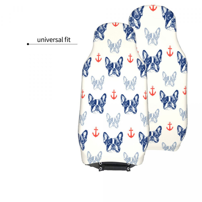 French Bulldog Anchor univerzális autós üléshuzat Four Seasons AUTOYOUTH autós üléshuzatok poliészter ülésvédő