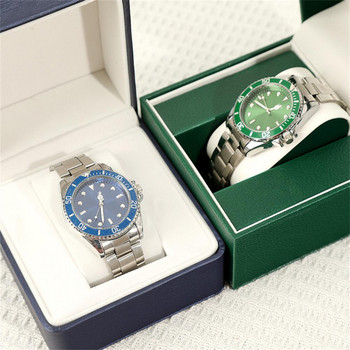 PU кожена кутия за часовник Flipcover Опаковка Калъф за часовник Съхранение Дисплей за ръчен часовник Кутия за подарък с възглавница за часовник Кутия за бижута