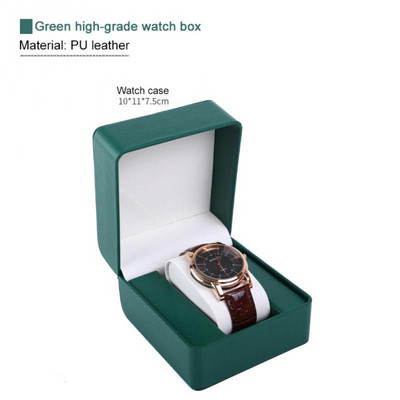 PU kožna kutija za sat Preklopni poklopac Pakiranje Kutija za sat Pohrana Prikaz za ručni sat Poklon kutija s jastučićem za sat Kutija za nakit