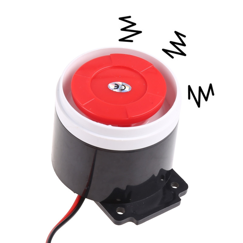 Vezetékes mini kürt sziréna otthoni biztonsági riasztórendszer 120dB egyenáramú 12V fali modulhoz