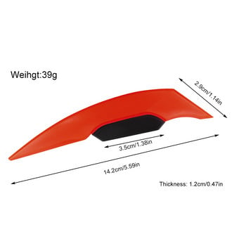 1 Pair Universal Motorcycle Winglet Aerodynamic Spoiler Wing με αυτοκόλλητο διακοσμητικό αυτοκόλλητο μοτοσυκλέτας για σκούτερ μοτοσικλετών