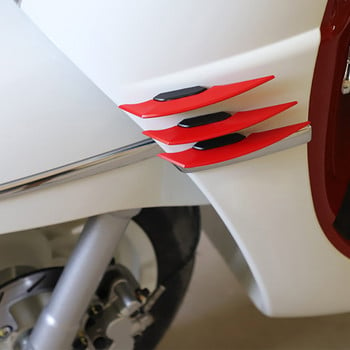 1 Pair Universal Motorcycle Winglet Aerodynamic Spoiler Wing με αυτοκόλλητο διακοσμητικό αυτοκόλλητο μοτοσυκλέτας για σκούτερ μοτοσικλετών