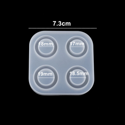 1 τμχ Δαχτυλίδια Ρητίνης Εποξειδικά Καλούπια Κοσμήματα Συλλογή καλουπιών σιλικόνης Χειροποίητα για DIY Αξεσουάρ καλουπιών για κοσμήματα από σιλικόνη από κρύσταλλο